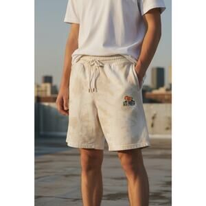 H&M Men’s Size Small Les Fruits Oranges Shorts Beige and White